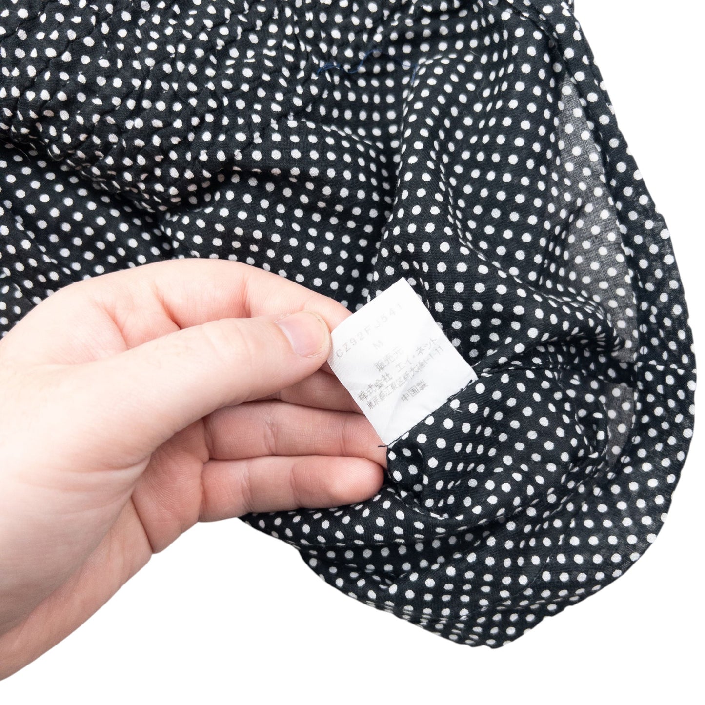 Vintage 2000s Cabane De Zucca By Issey Miyake Polka Dot Button Up Shirt Size S