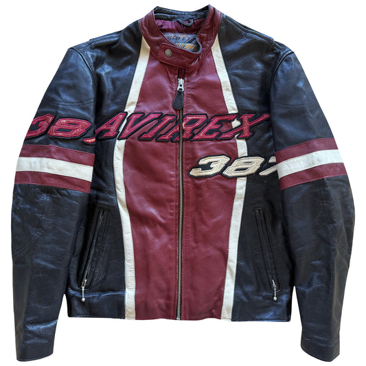 Avirex 387 Leather Racing Jacket - S