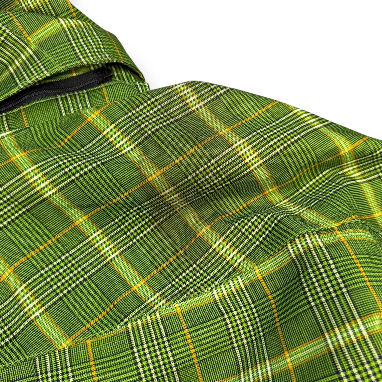 2000's Helly Hansen Plaid Asymmetric Zip Jacket (L) | Default Title, Black