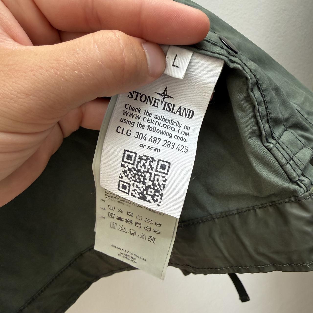 Stone Island Shadow Project Mussola Gommata Parka Jacket (L) | Large, White