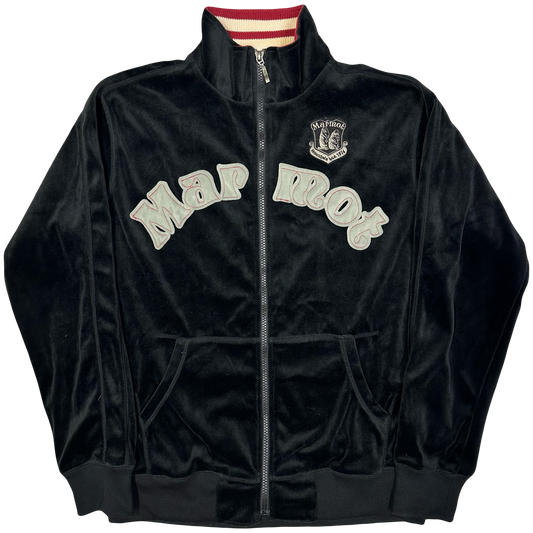 Marmot Velour Zip Up Sweatshirt In Black ( S )