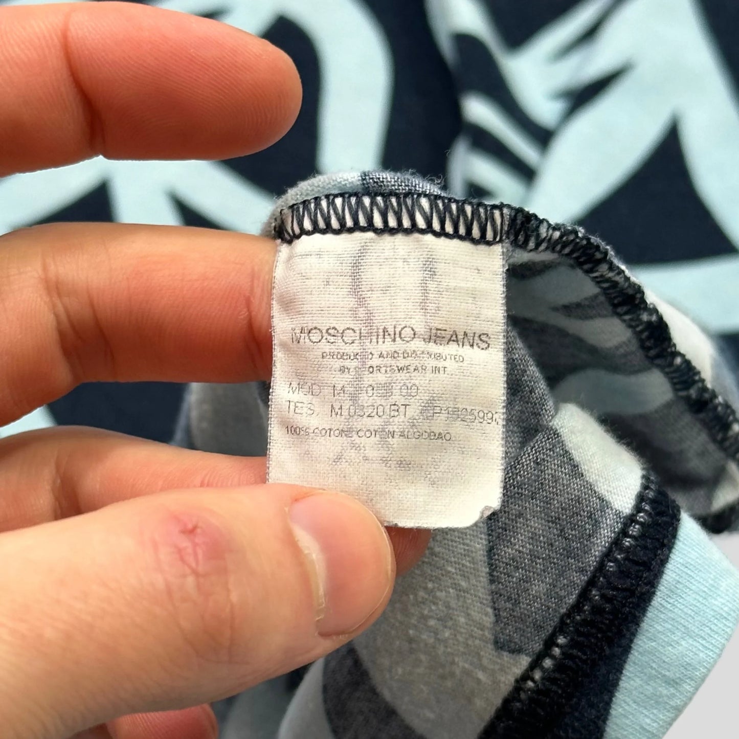 Moschino Jeans 00’s Melted Peace Logo T-shirt - S/M