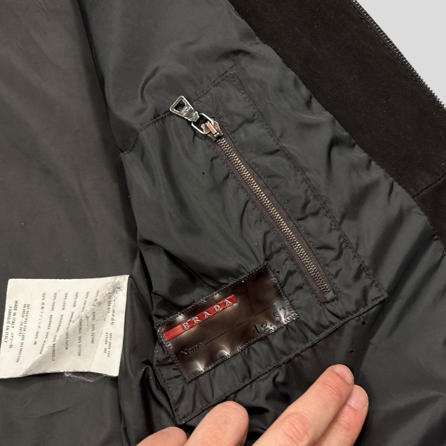 Prada Sport 2006 Leather Suede Perforated Western Jacket - IT52 (M)