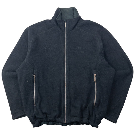 Vintage 2000s Arcteryx Zip Up Fleece Jacket Size L | Large, Black
