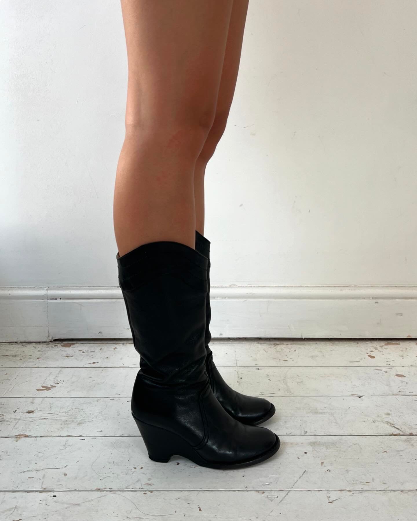 AF VANDEVORST WESTERN BOOTS (EU 37.5) | DEFAULT TITLE, Black