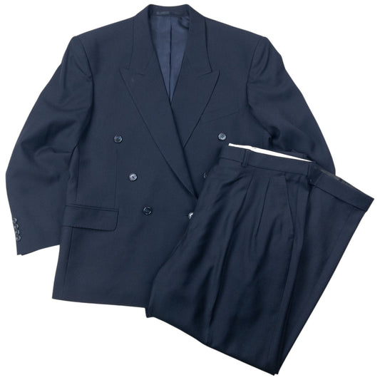 Vintage 80s YSL Yves Saint Laurent Jacket & Trousers Suit Set Size L