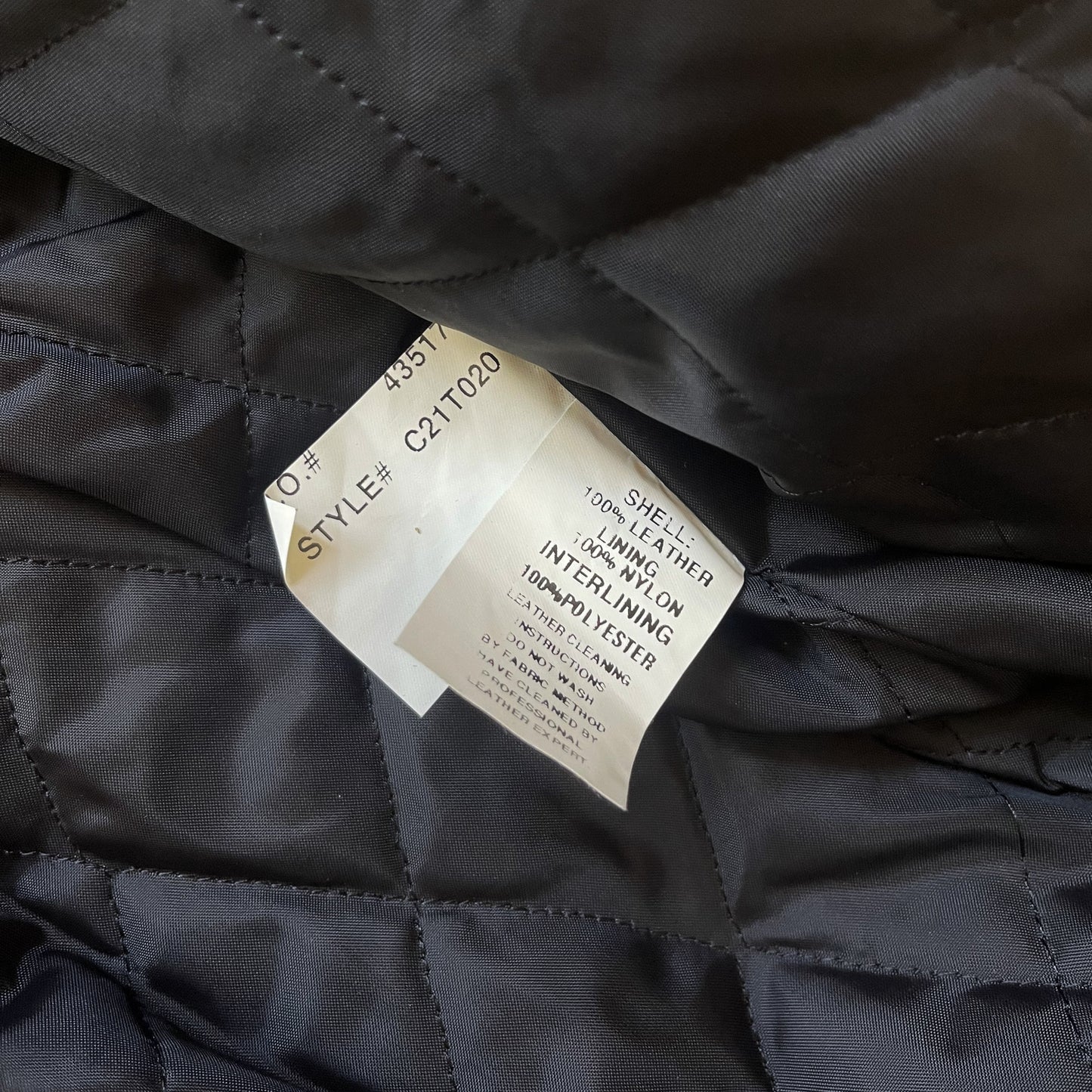 Avirex 'Vida' Leather Flight Jacket - L