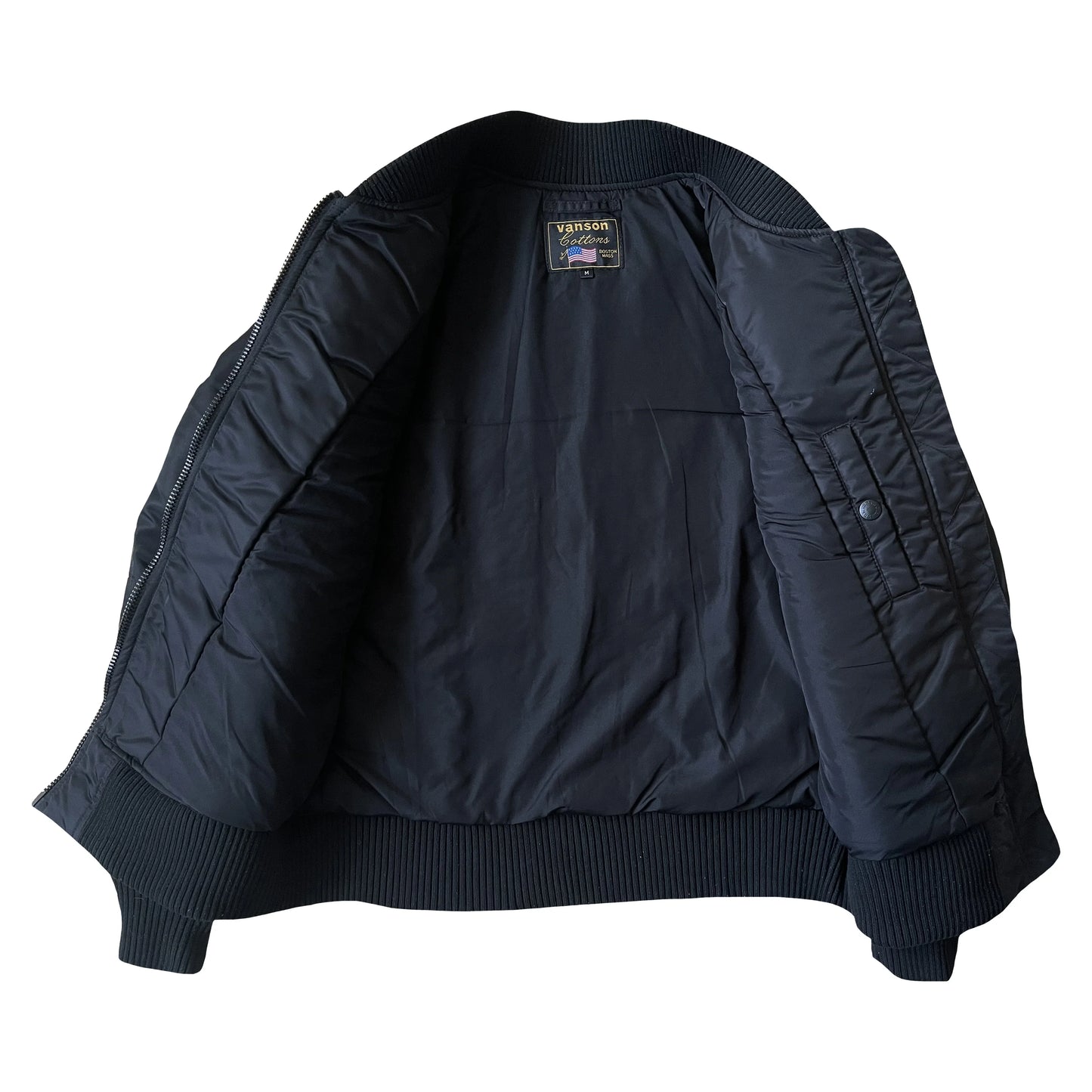 Vanson Leathers Skeleton Bomber Jacket - M