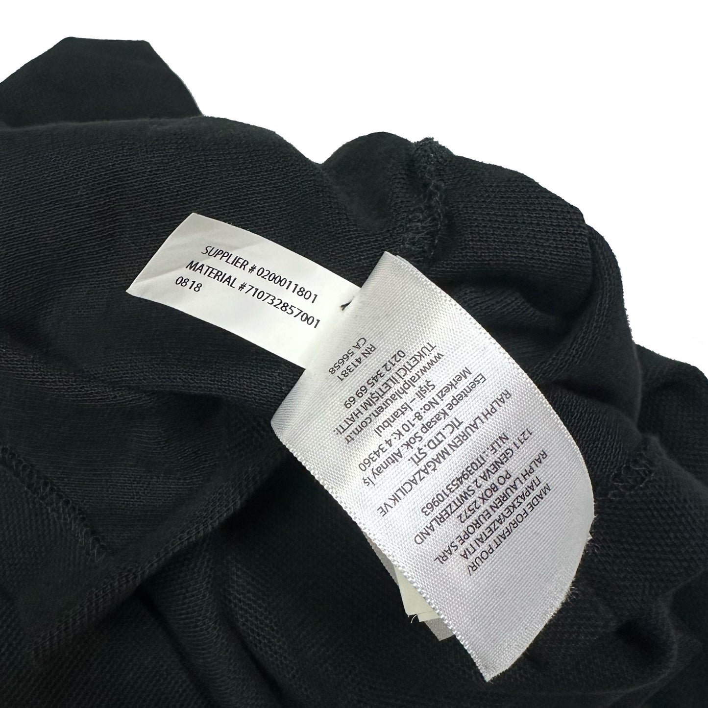 Ralph Lauren Las Vegas Longsleeve Polo In Black ( XXL )