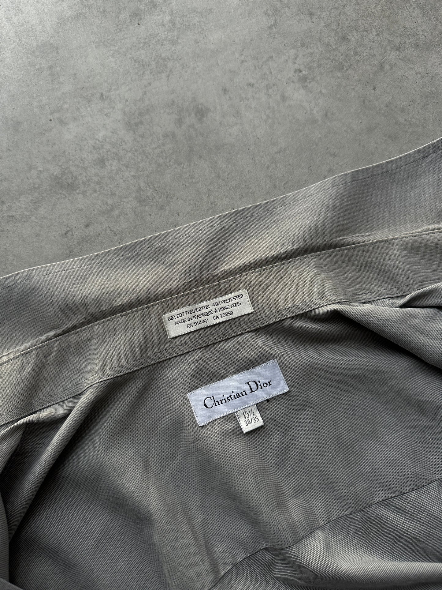 Christian Dior 1980s Cotton Shirt - L/XL