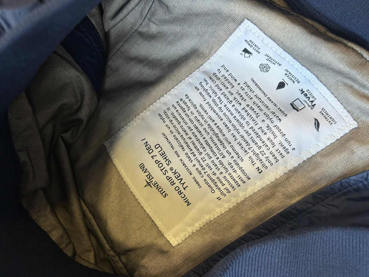 Stone Island Micro Rip Stop Tyvek Shield Jacket S