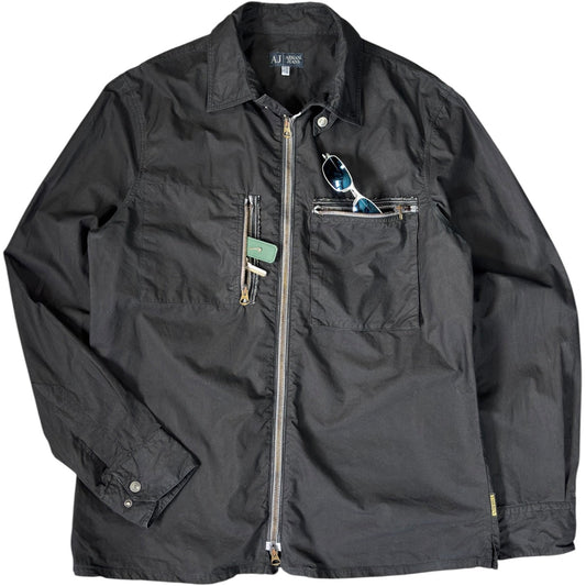 Armani Jeans 00’s Lightweight Cotton Jacket L | Large, Black