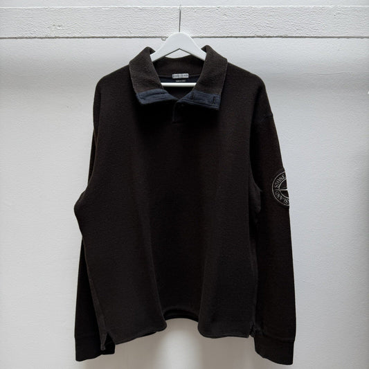 00’s Stone Island Compass Knit Jumper (XL) | Extra Large, Brown