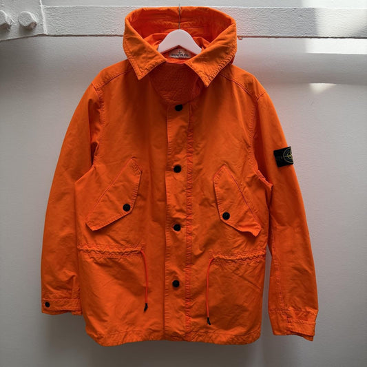 Stone Island David TC Parka Jacket (L) | Large, Orange