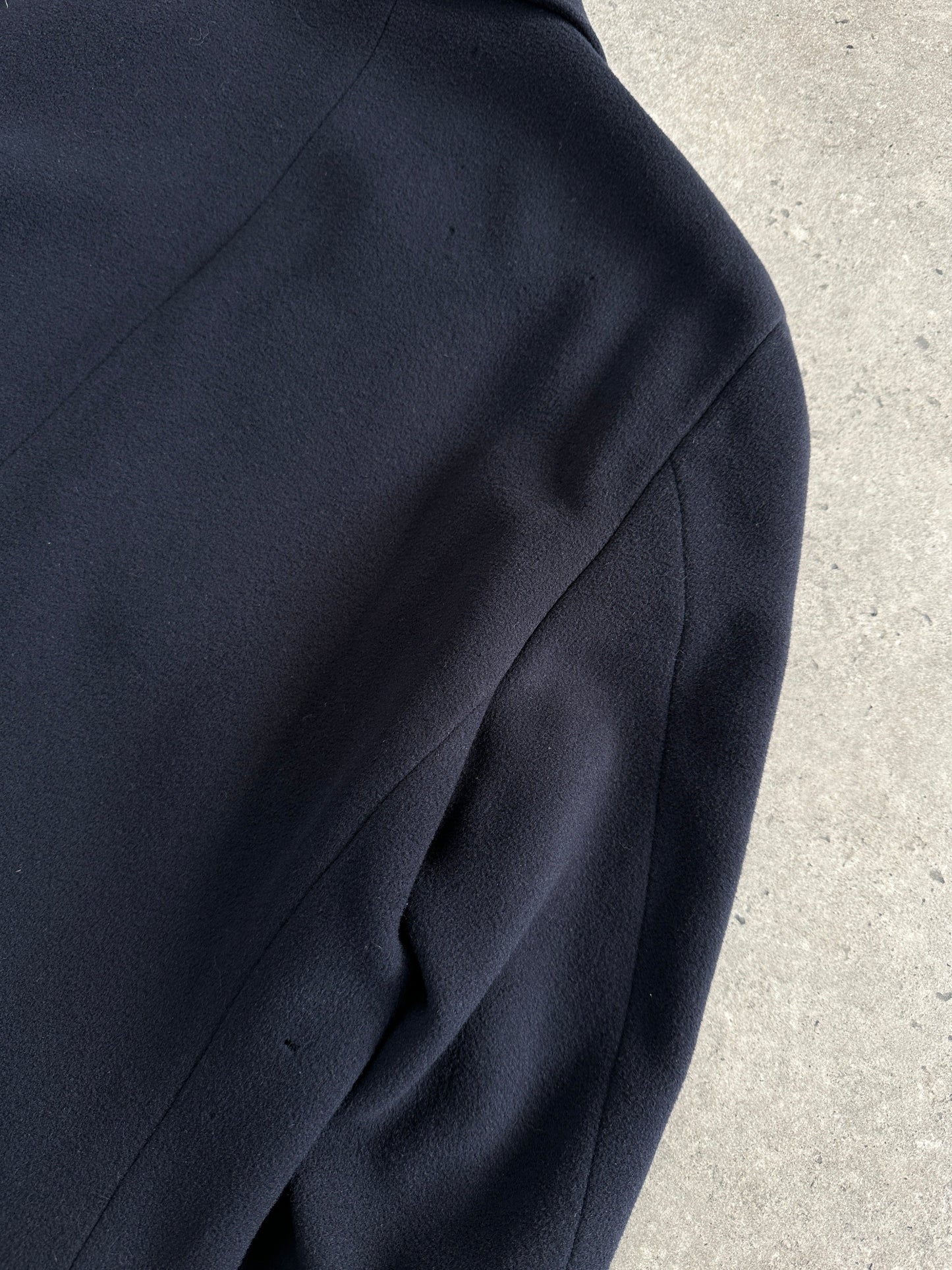 Emporio Armani 1990s Wool Cashmere Double Breasted Coat - L/XL