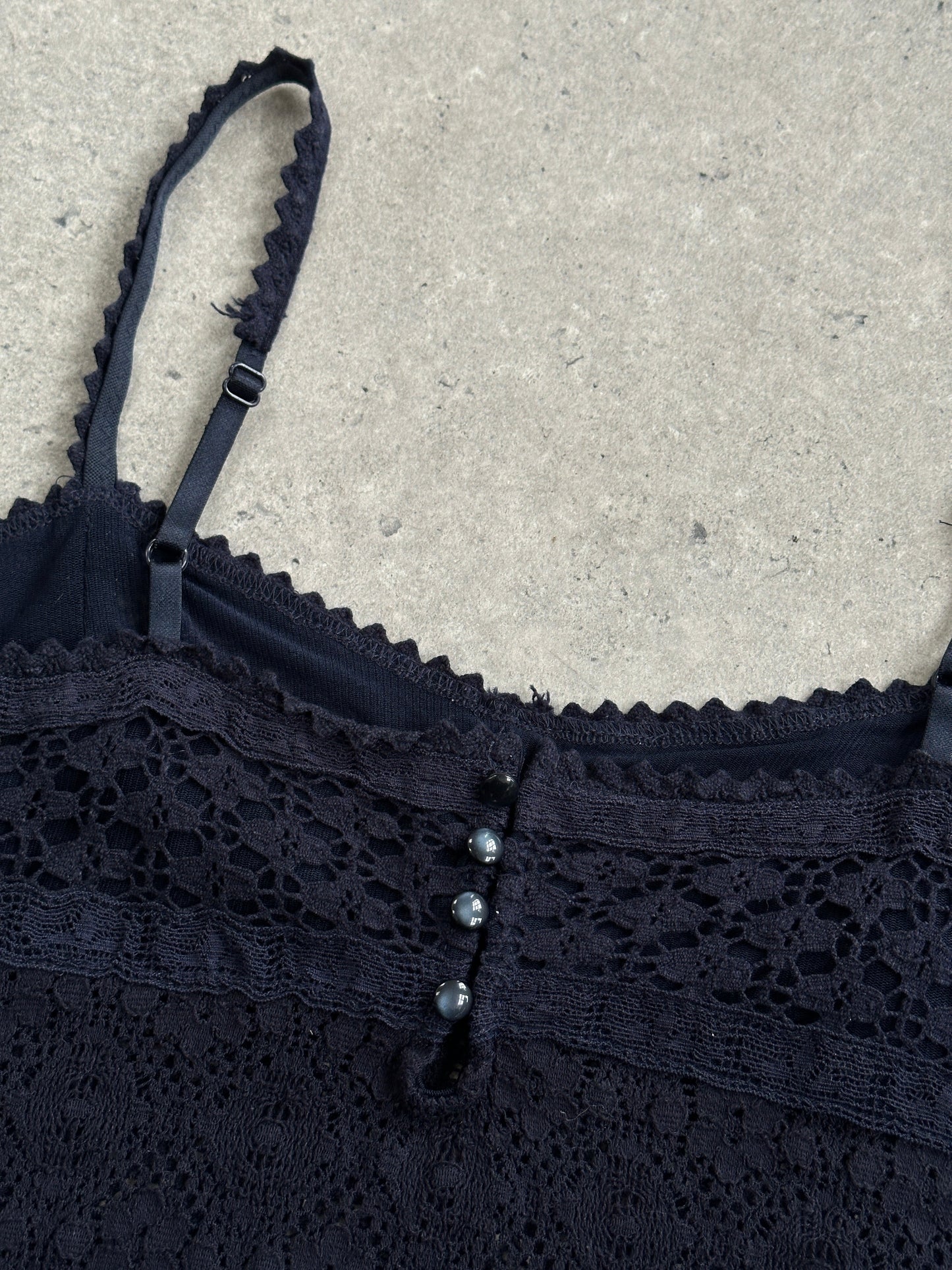 Vintage 2000s Crochet Cami Top - S/M