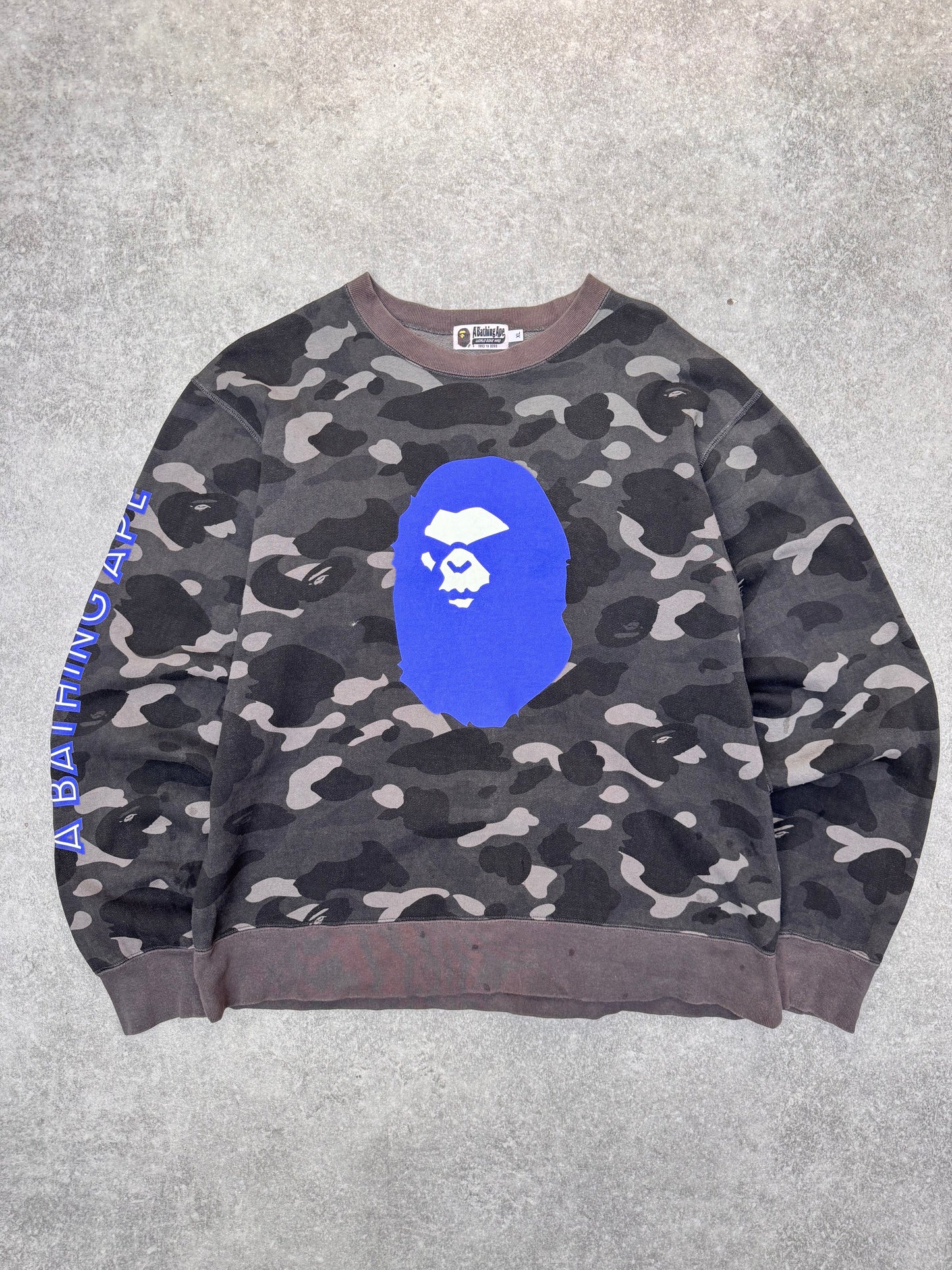 STAFF PICKS : A Bathing Ape Grey Camo Graphic Sweatshirt