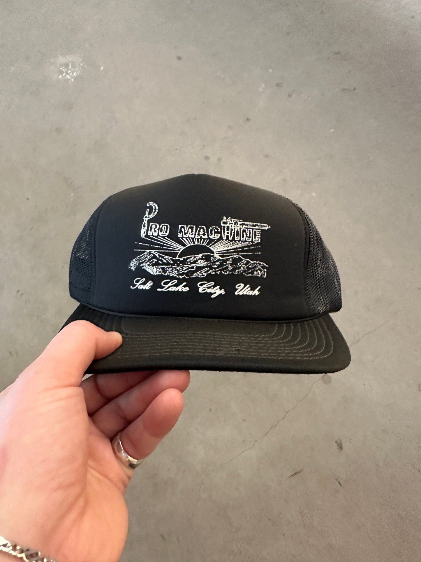 1990's Pro Machine Trucker Cap | O/S, Black