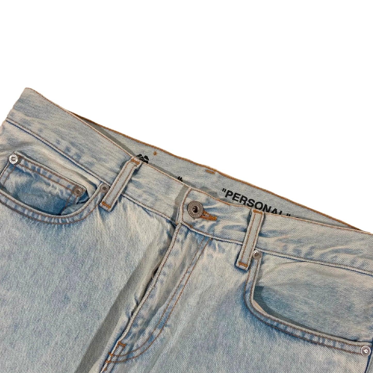 OFF-WHITE WASHED DENIM JEANS 31W | W31, White
