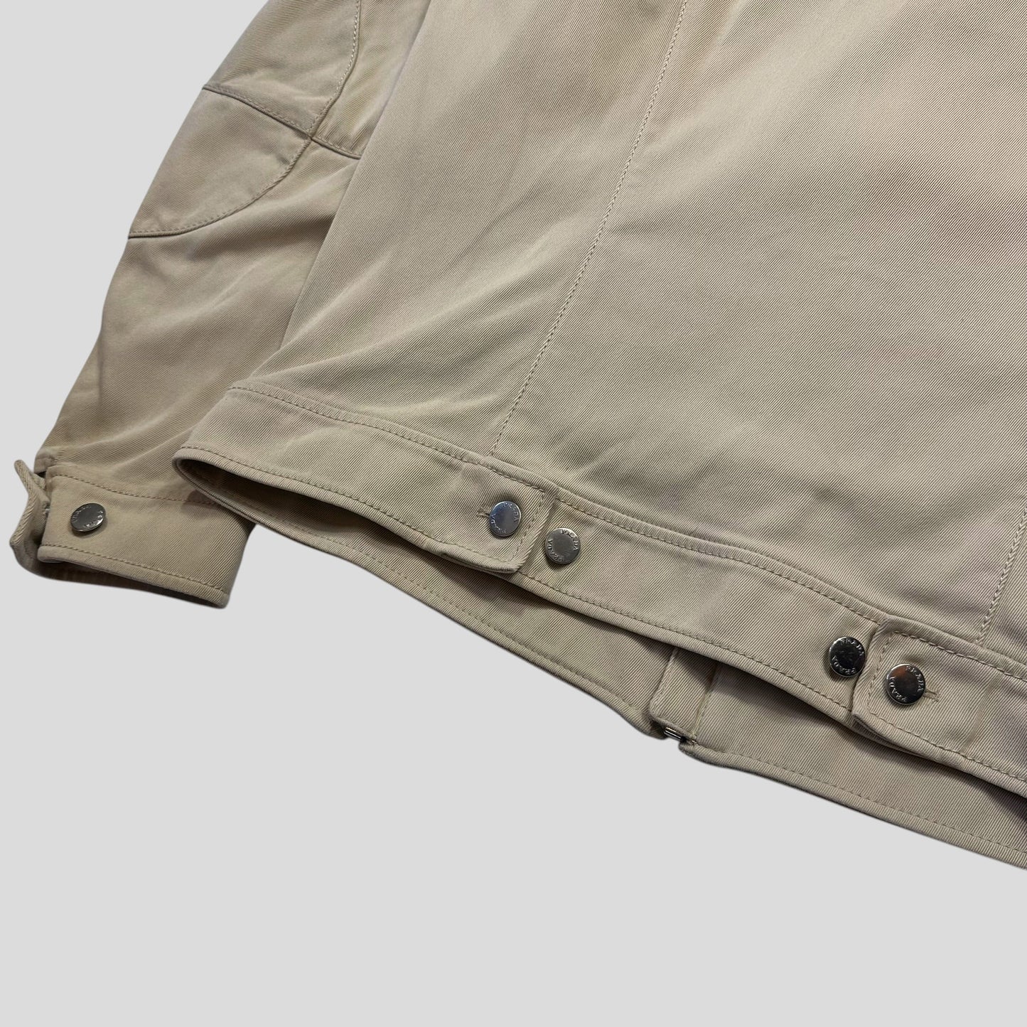 Prada Sport SS01 Articulated Cotton Reinforced Moto Jacket - M/L