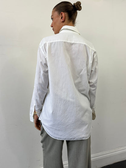Yves Saint Laurent Pure Cotton Logo Shirt - L/XL