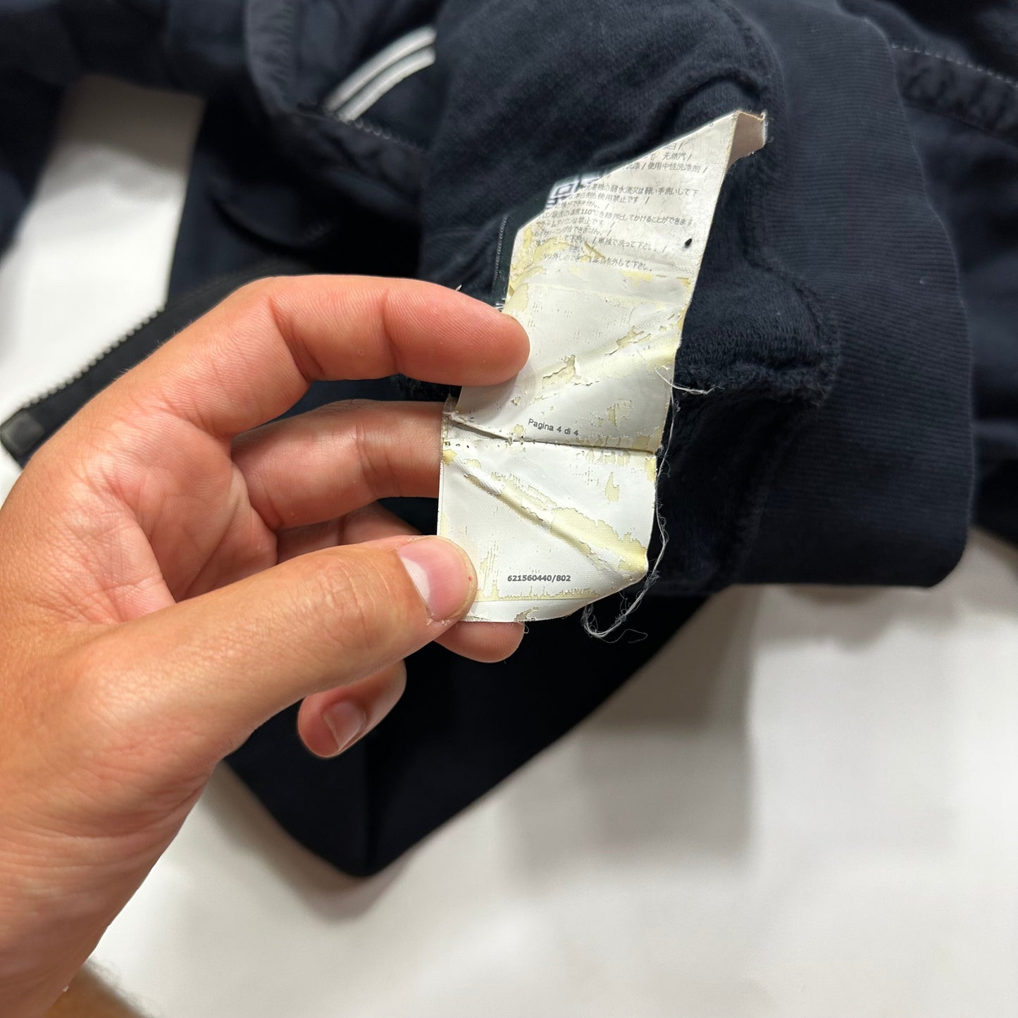 Stone Island Navy Heavy Cotton Zip-up Hoodie - M/L | Default Title, Navy