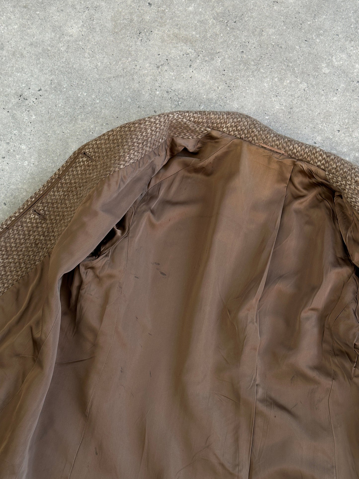 Max Mara Pure Wool Fuzzy Concealed Placket Coat - L