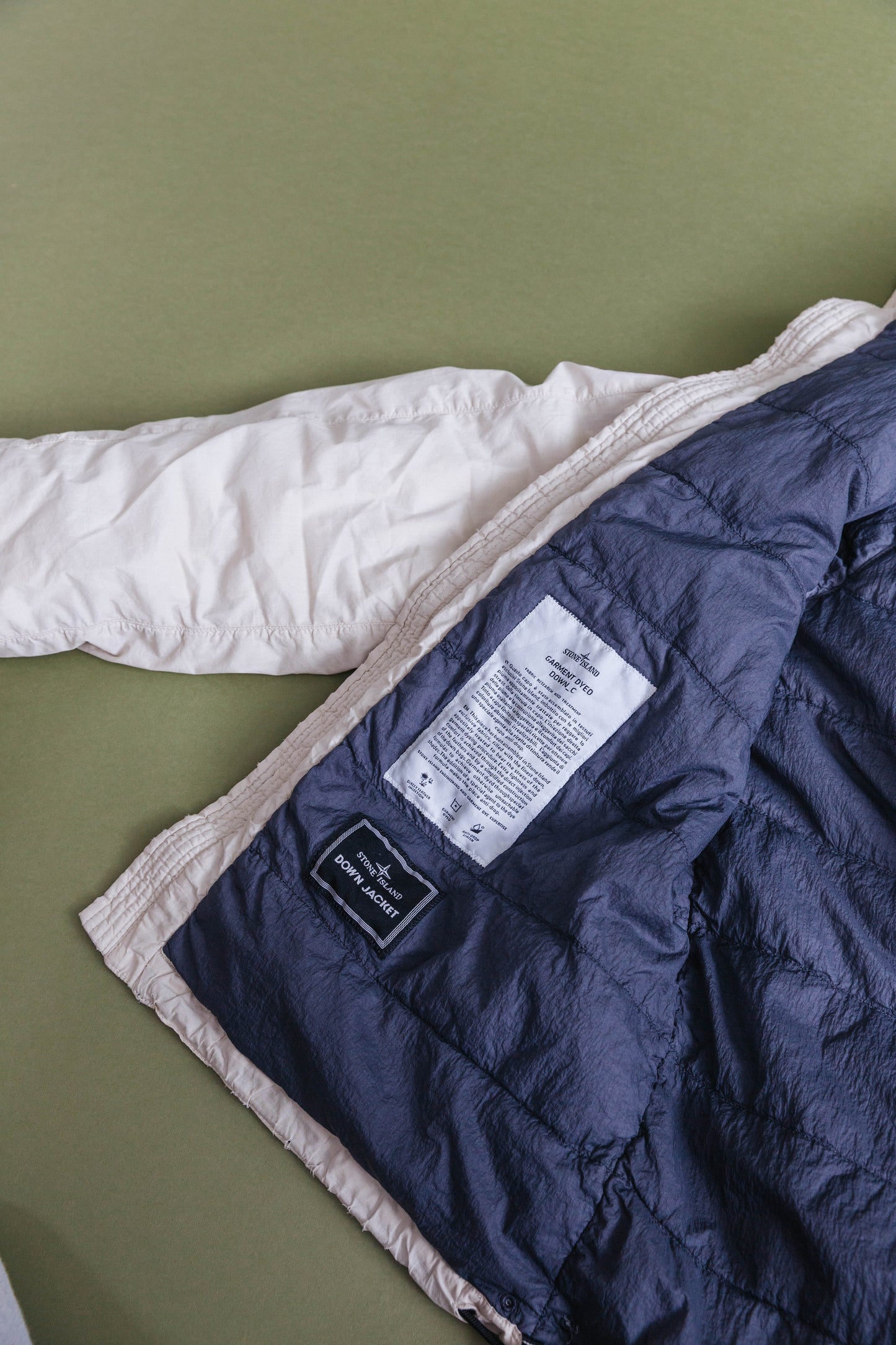 A/W 2007 Stone Island Beige Garment Dyed Down-C Jacket