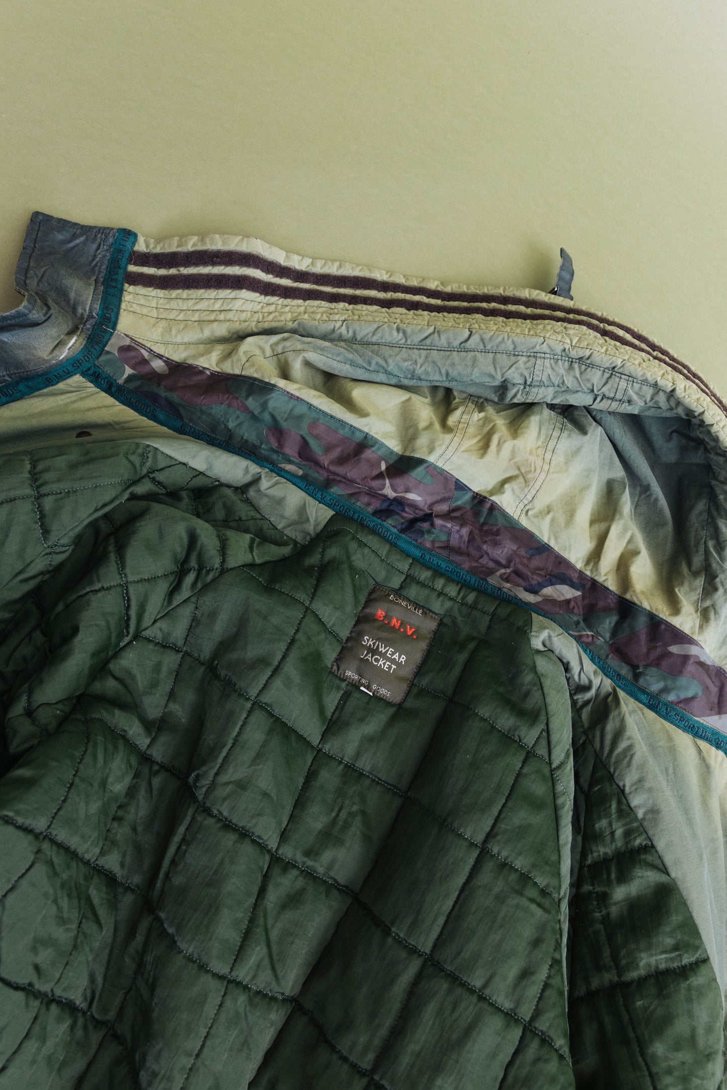 A/W 1991 Boneville Ski Weathered Green Padded Jacket