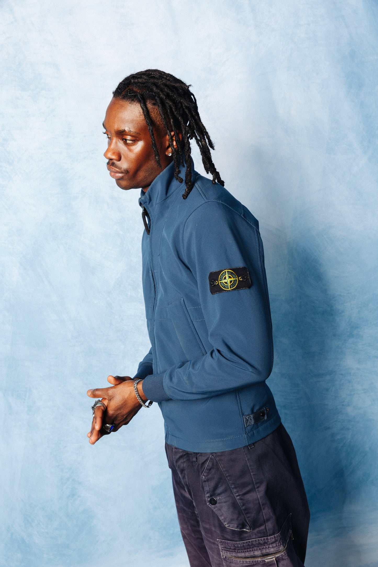 A/W 2020 Stone Island Soft Shell-R Fleece Lined Tech Jacket