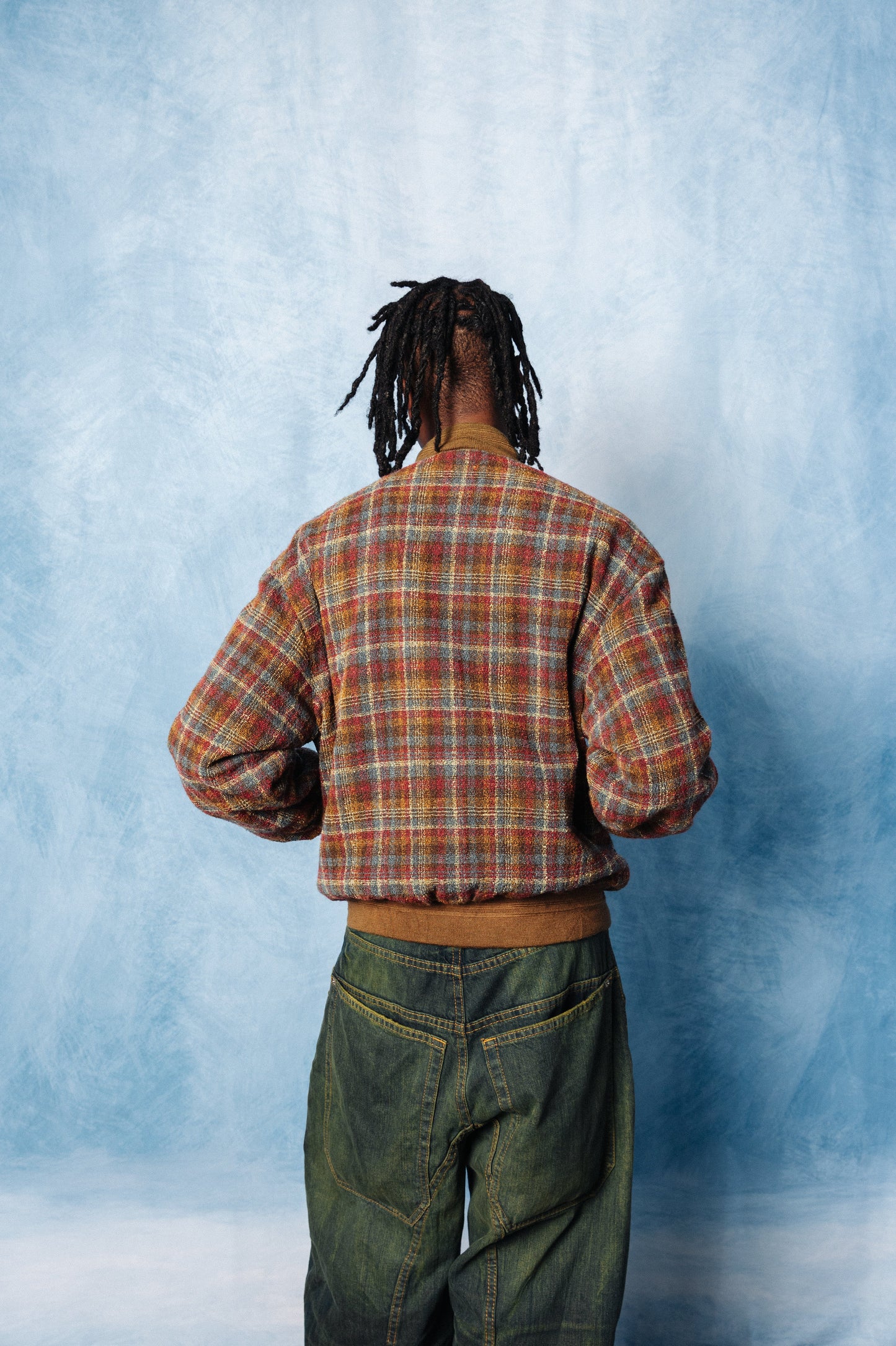 Example Missoni Woven Plaid Bomber Jacket