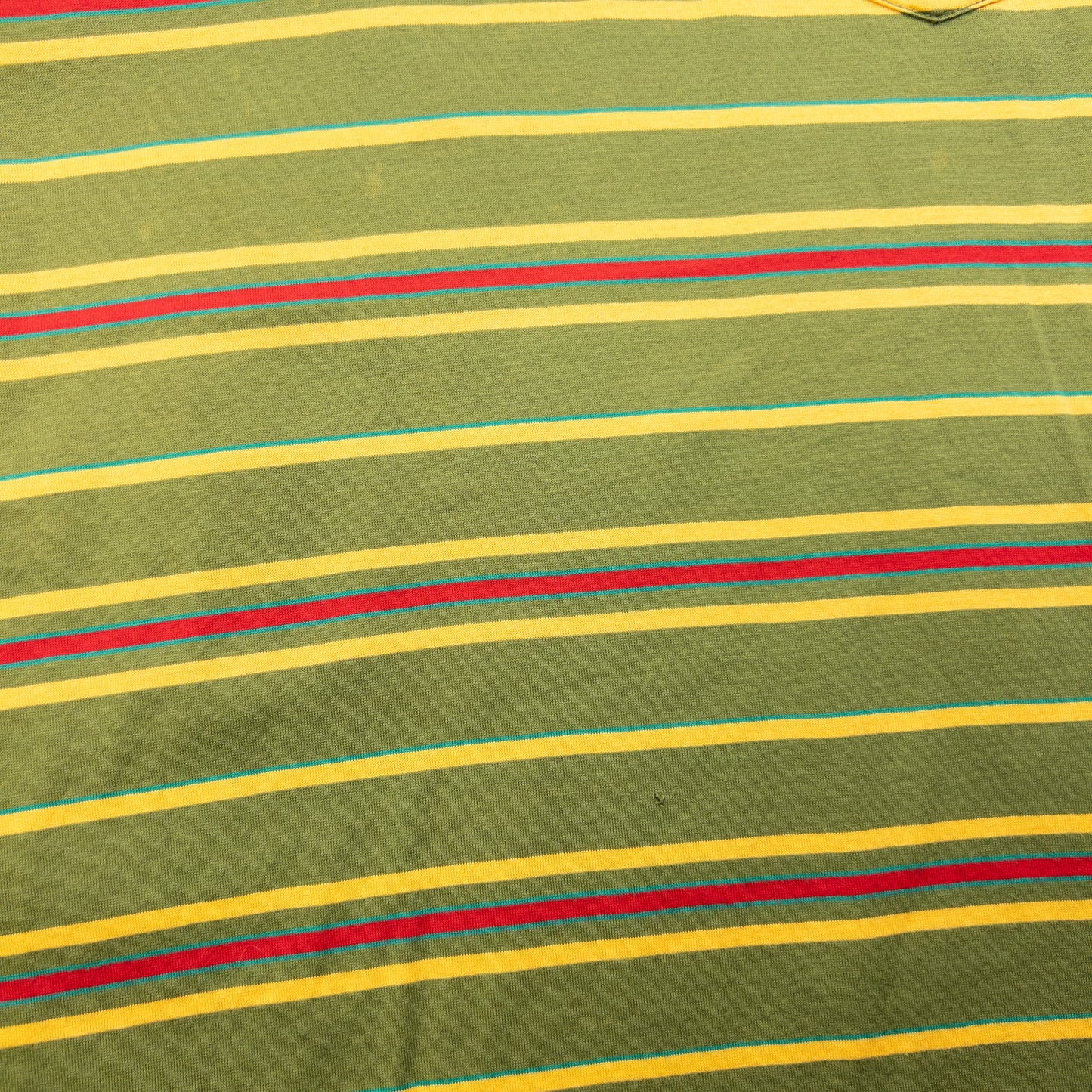 Vintage 80s YSL Yves Saint Laurent Striped Long Sleeve Polo Shirt Size M | Medium, Red