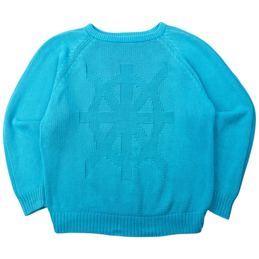 Vintage 90s YSL Yves Saint Laurent Knit Jumper Size M | Medium, Blue