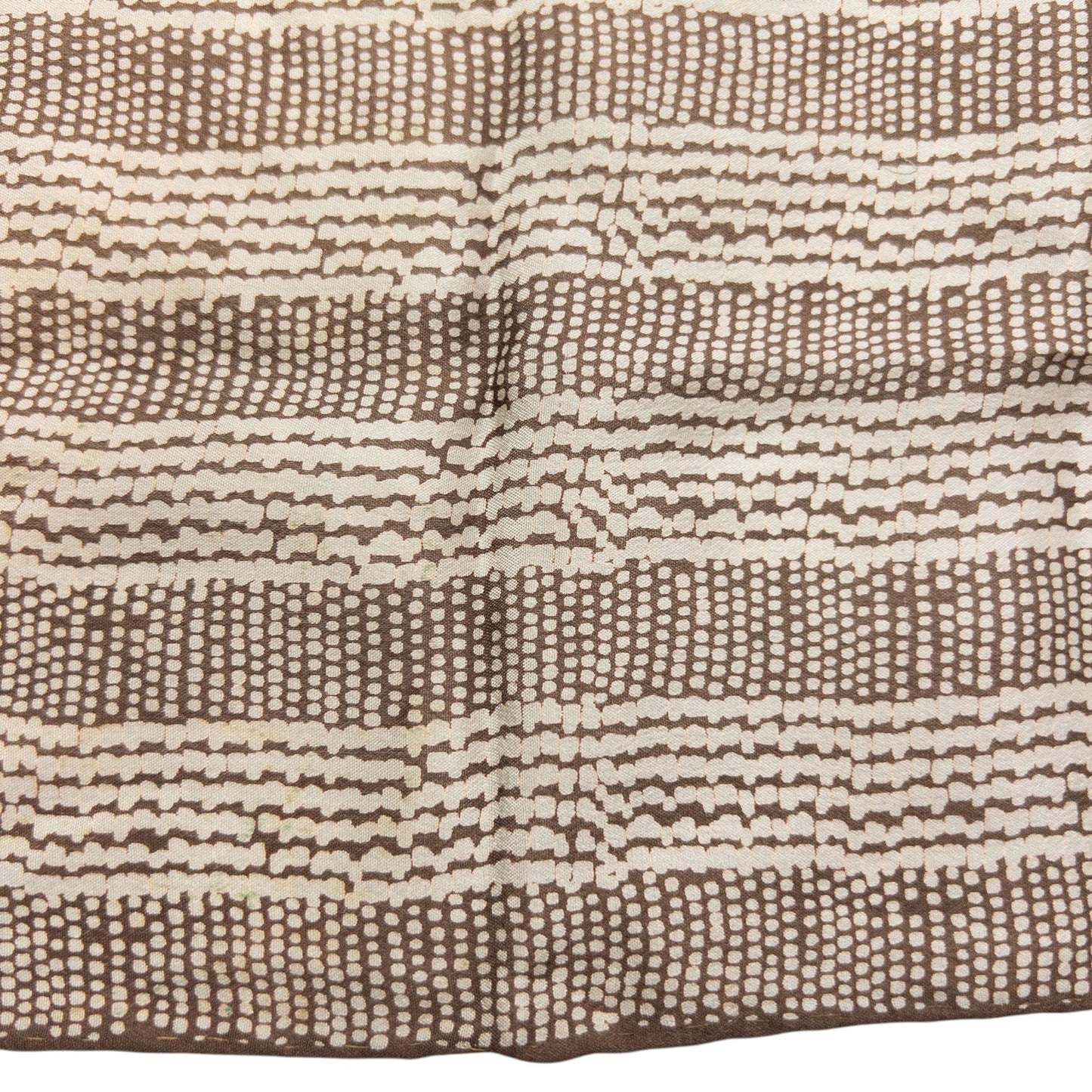 Vintage 2000s Issey Miyake Pattern Silk Scarf | O/S, Brown