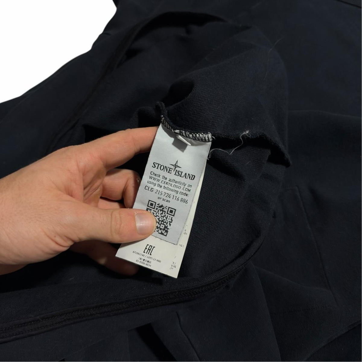 Stone Island Navy Ghost Pullover Crewneck | XL, Navy
