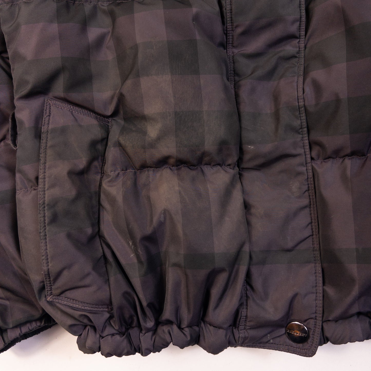 Vintage Burberry Nova Check Puffer Jacket Womens Size S | Small, Purple