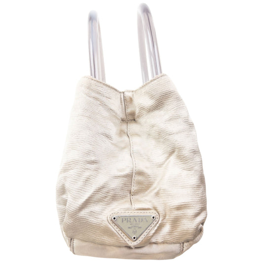 Vintage 2000s Prada Clear Handle Handbag | O/S, Grey