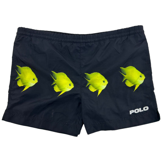 Vintage Ralph Lauren Polo Sport Fish Swim Shorts Size M