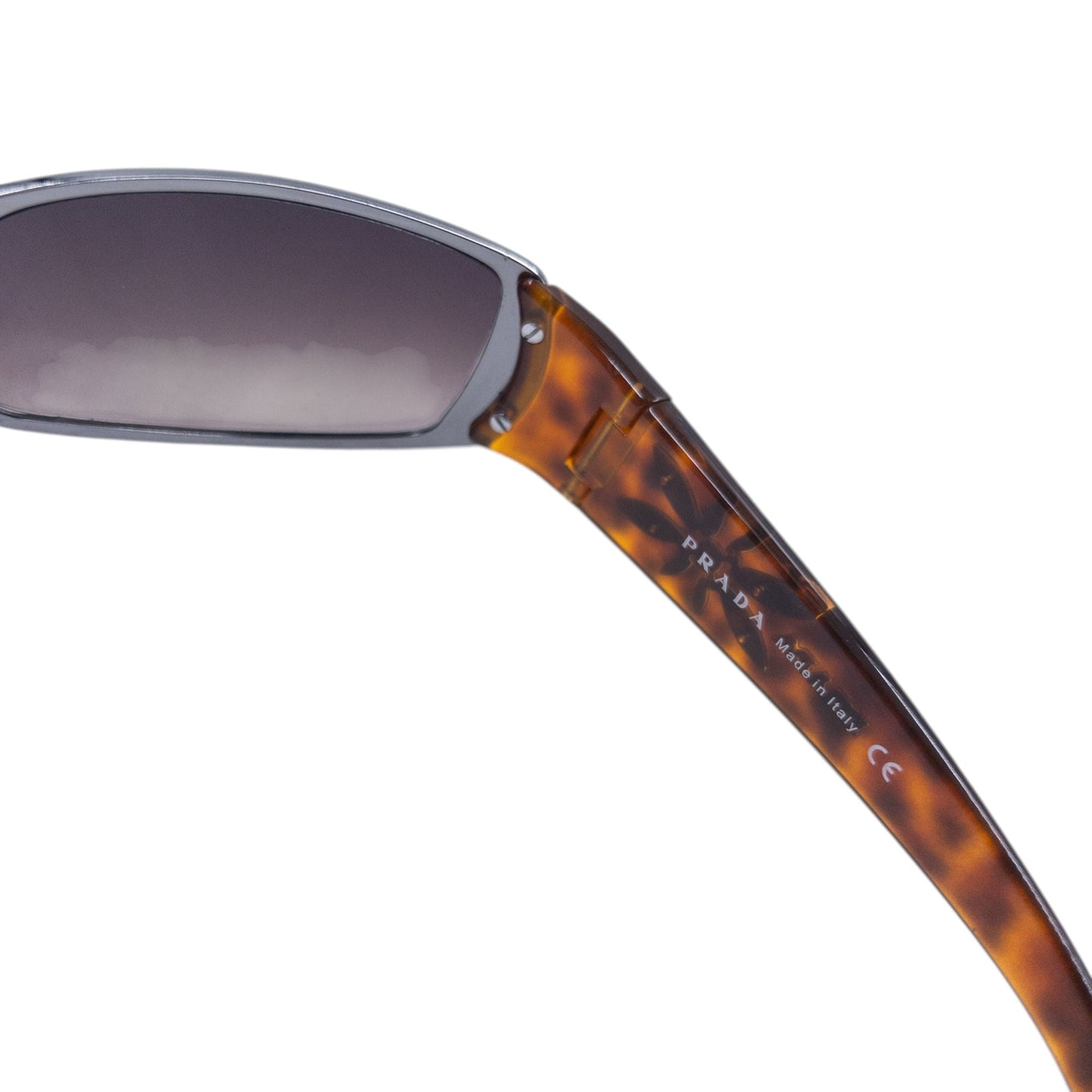 Vintage 2000s Prada Tortoise Shell Flower Sunglasses