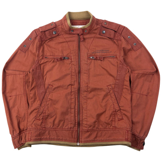 Vintage 90s AVIREX Zip Up Jacket Womens Size M | Medium, Red