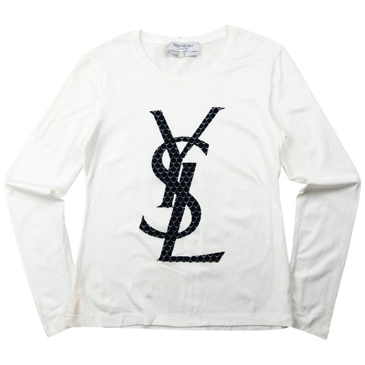 Vintage 2000s YSL Yves Saint Laurent By Tom Ford Long Sleeve T Shirt Womens Size S | Small, Black