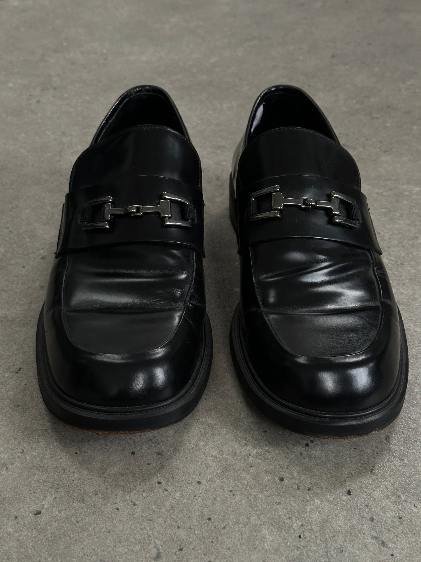 Pierre Cardin Leather Horsebit Loafers - UK 9