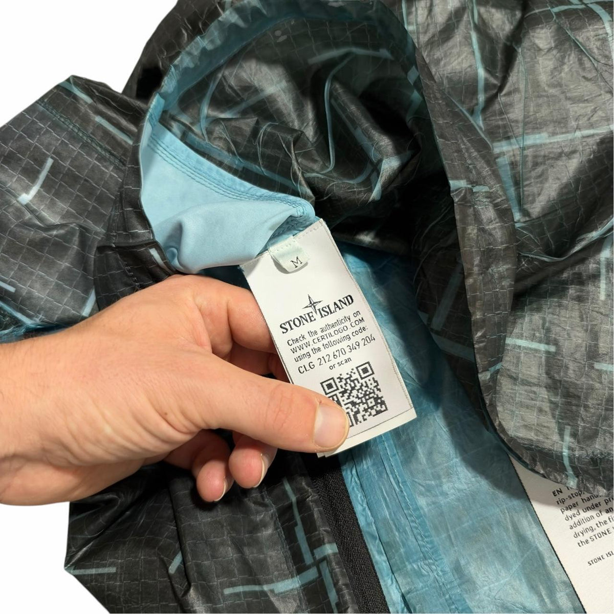 Stone Island Paper Poly Trench Jacket | Medium, Black