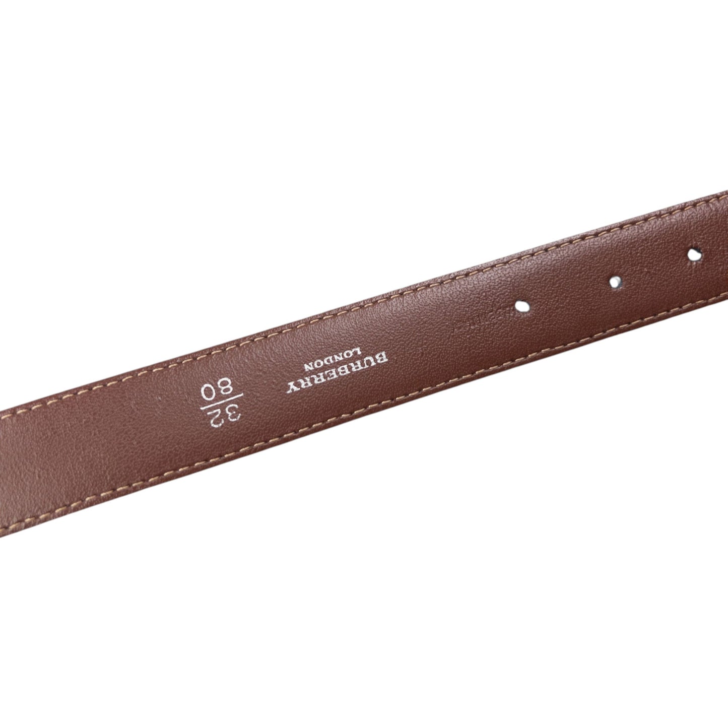 Vintage 2000s Burberry Nova Check Leather Belt Size M | O/S, Gold