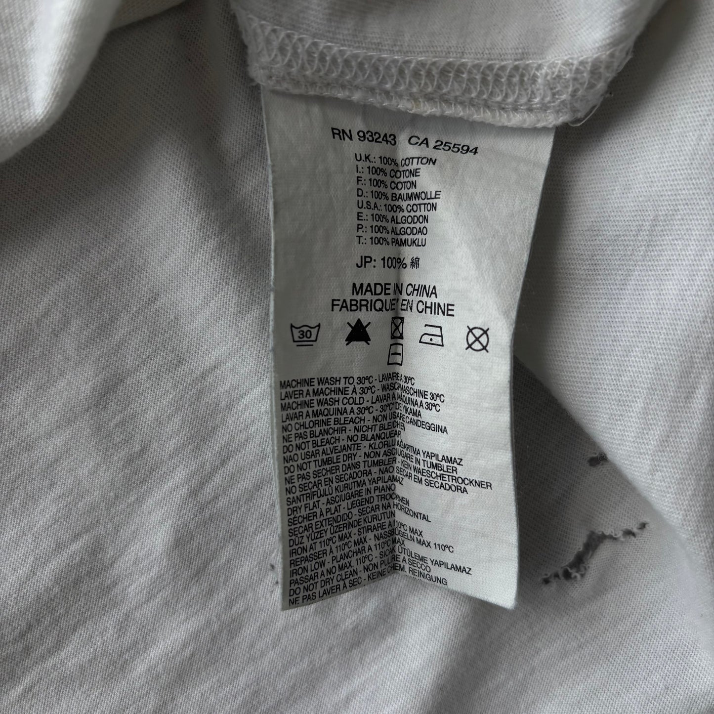 DIESEL WHITE CHAIN T-SHIRT | O/S, Multicoloured