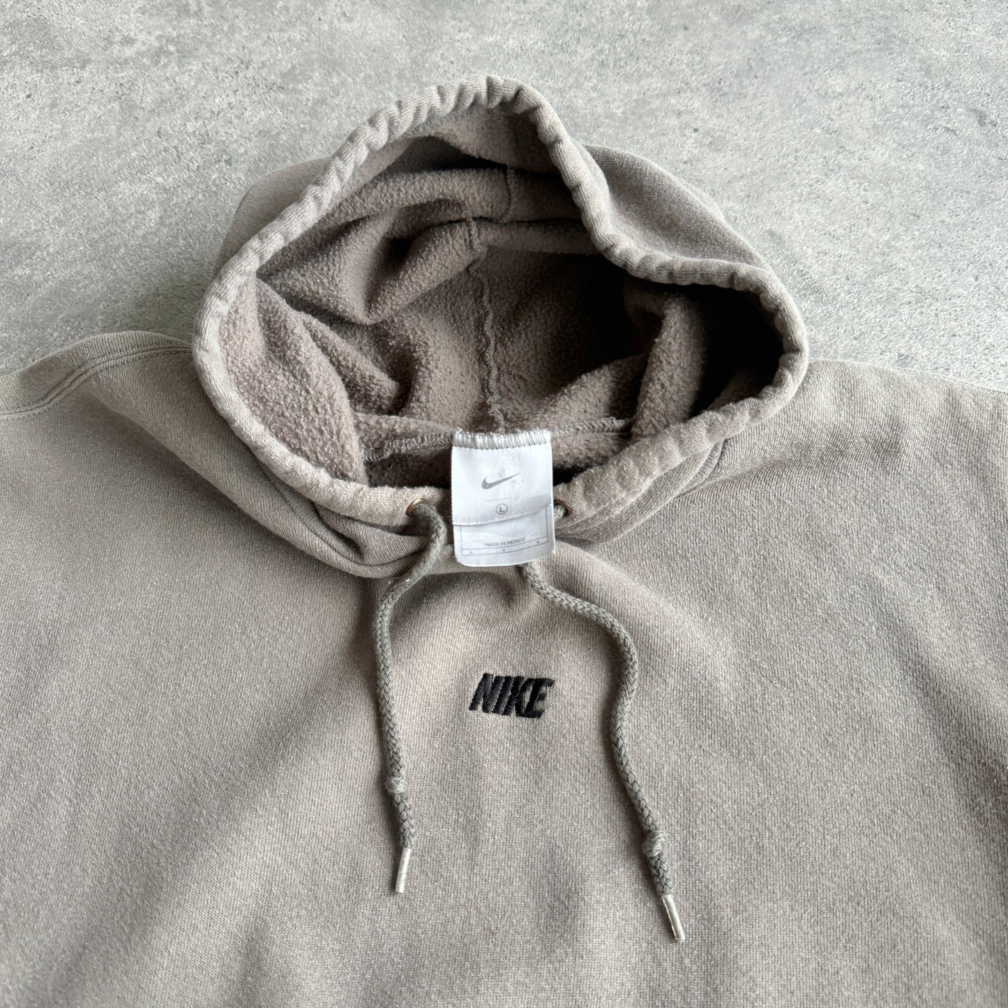 Nike RARE 2003 heavyweight embroidered spellout hoodie (L)