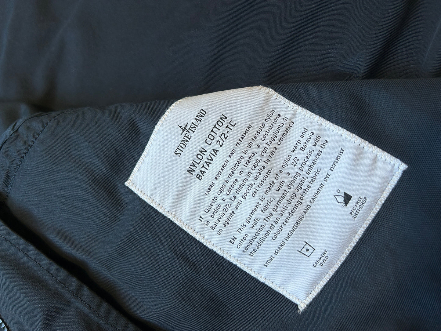 Stone Island SS/22 Nylon Cotton Batavia 2/2 TC Jacket L BNWT