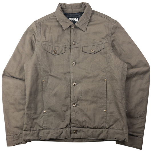 Vintage 2000s PPFM Padded Button Up Jacket Size M | Large, Brown