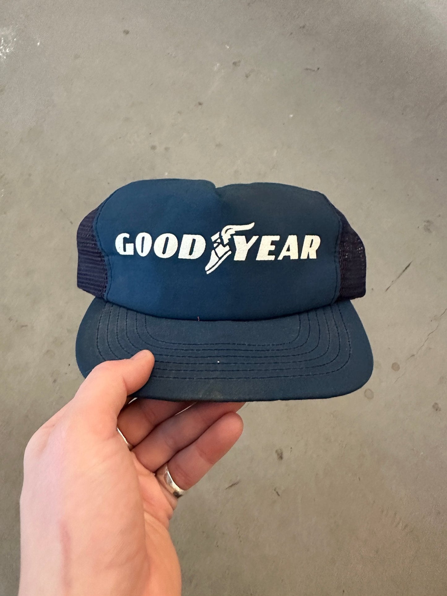 1990's Goodyear Trucker Cap | O/S, Navy