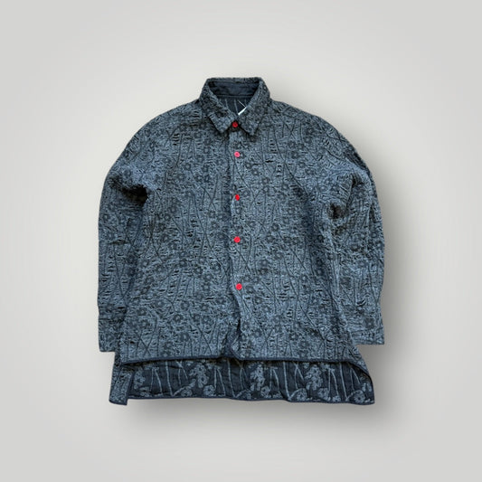 Y's by Yohji Yamamoto 90's Wool Floral Shirt 3 | Default Title, Red
